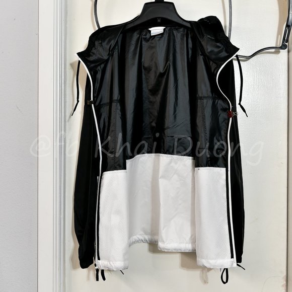 Columbia Women Windbreaker Jacket BLACK/WHITE - Picture 4 of 6